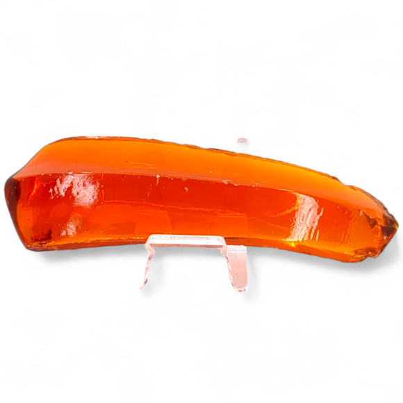 Amberina Art Glass Cullet Glowing Cadmium Slag #4GS40 - Picture 5 of 7